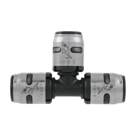 Sharkbite EvoPEX Push to Connect 0.5 in. Dia. x 0.5 in. Dia. x 0.5 in. Dia. Push to Push Push Tee, 6PK 4915096